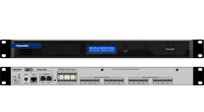 Symetrix  Prism 8x8 Prism 8x8 Dante数字音频处理器